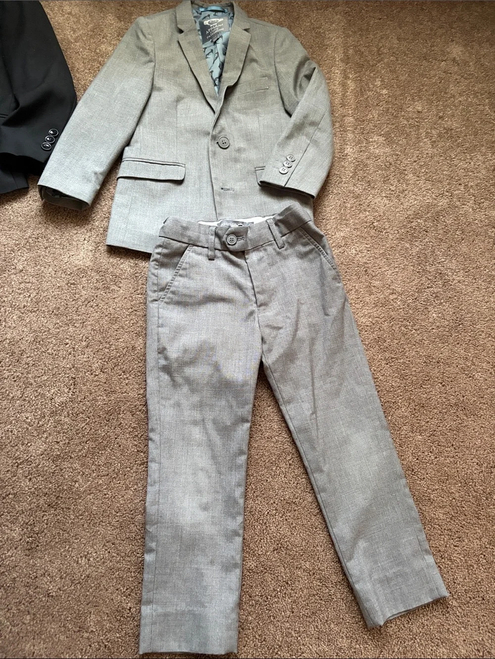 Appaman Gray Boys Suit and Solid Black Suit